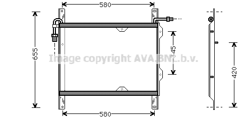 Condensator, climatizare DF5022 AVA QUALITY COOLING