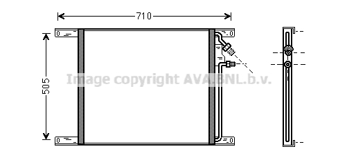 Condensator, climatizare DF5069 AVA QUALITY COOLING