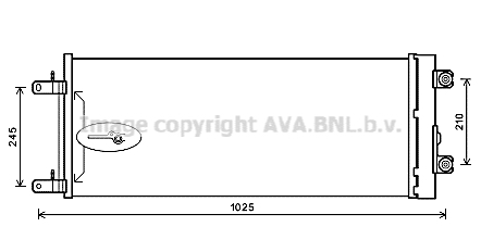 Condensator, climatizare DF5071D AVA QUALITY COOLING