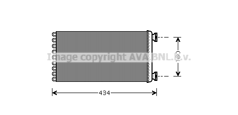Schimbator caldura, incalzire habitaclu DF6036 AVA QUALITY COOLING