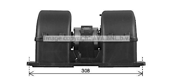 Ventilator, habitaclu DF8099 AVA QUALITY COOLING