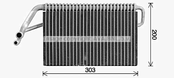 Evaporator,aer conditionat DFV089 AVA QUALITY COOLING
