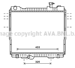 Radiator, racire motor DN2418 AVA QUALITY COOLING