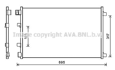 Condensator, climatizare DNA5281 AVA QUALITY COOLING