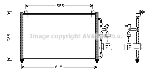 Condensator, climatizare DW5013 AVA QUALITY COOLING