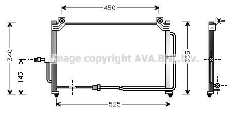 Condensator, climatizare DW5028 AVA QUALITY COOLING