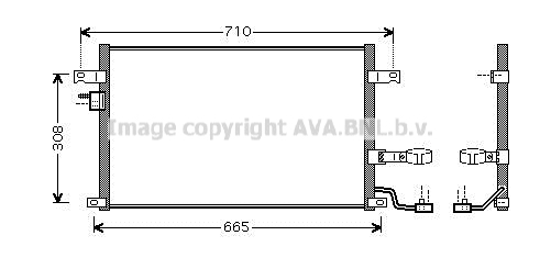 Condensator, climatizare DW5056D AVA QUALITY COOLING