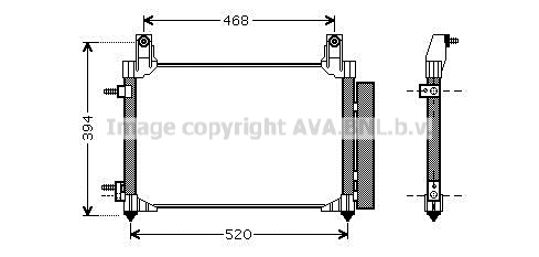 Condensator, climatizare DW5081D AVA QUALITY COOLING