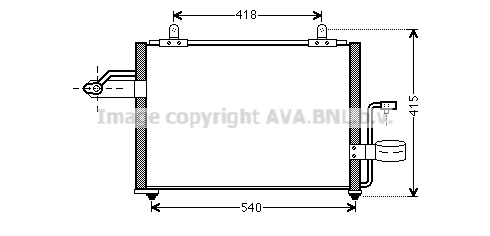 Condensator, climatizare DW5084 AVA QUALITY COOLING