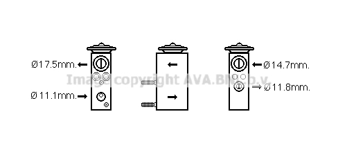 Supapa expansiune, clima FD1462 AVA QUALITY COOLING