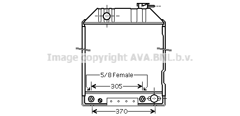 Radiator, racire motor FD2414 AVA QUALITY COOLING
