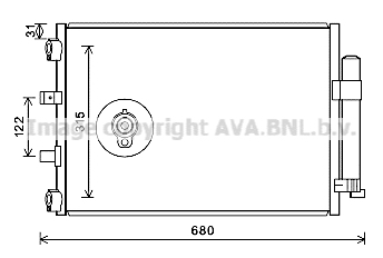 Condensator, climatizare FD5487D AVA QUALITY COOLING