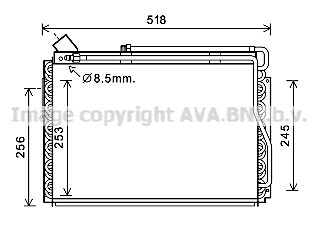Condensator, climatizare FD5594 AVA QUALITY COOLING