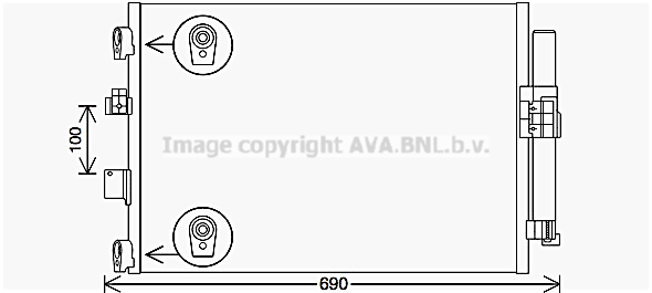 Condensator, climatizare FD5654D AVA QUALITY COOLING