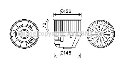 Ventilator, habitaclu FD8613 AVA QUALITY COOLING