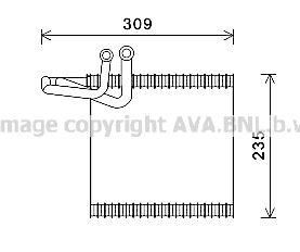 Evaporator,aer conditionat FDV493 AVA QUALITY COOLING