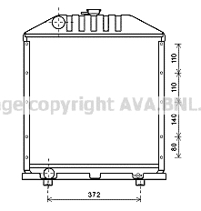 Radiator, racire motor FT2425 AVA QUALITY COOLING