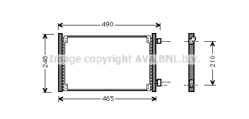 Condensator, climatizare FT5223 AVA QUALITY COOLING