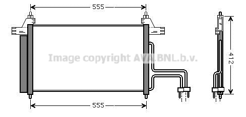 Condensator, climatizare FT5253D AVA QUALITY COOLING