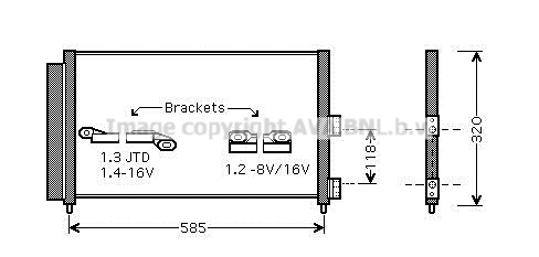 Condensator, climatizare FT5289D AVA QUALITY COOLING