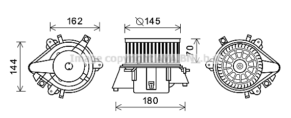 Ventilator, habitaclu FT8438 AVA QUALITY COOLING