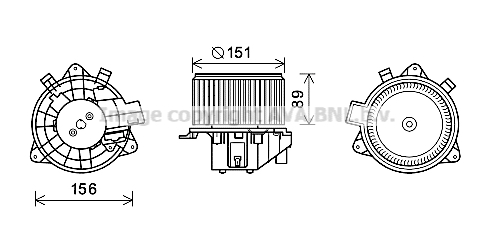 Ventilator, habitaclu FT8439 AVA QUALITY COOLING