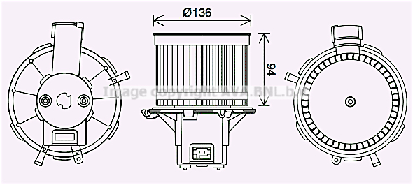 Ventilator, habitaclu FT8465 AVA QUALITY COOLING