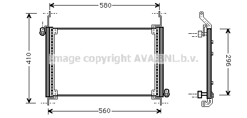 Condensator, climatizare FTA5127 AVA QUALITY COOLING