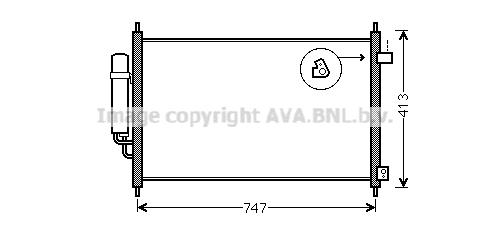 Condensator, climatizare HD5233D AVA QUALITY COOLING