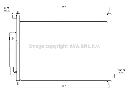 Condensator, climatizare HD5338D AVA QUALITY COOLING