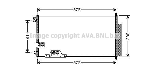 Condensator, climatizare HDA5239D AVA QUALITY COOLING