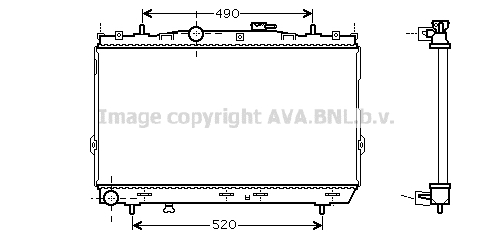 Radiator, racire motor HY2095 AVA QUALITY COOLING