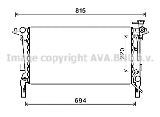 Radiator, racire motor HY2242 AVA QUALITY COOLING