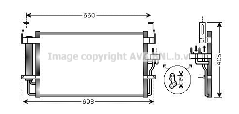 Condensator, climatizare HY5092D AVA QUALITY COOLING