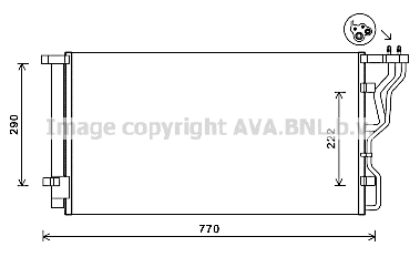 Condensator, climatizare HY5298D AVA QUALITY COOLING