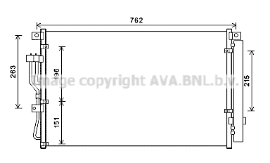 Condensator, climatizare HY5345D AVA QUALITY COOLING