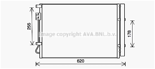 Condensator, climatizare HY5448D AVA QUALITY COOLING