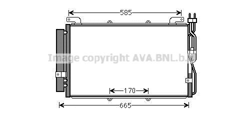 Condensator, climatizare HYA5220D AVA QUALITY COOLING