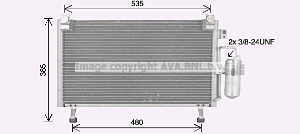 Condensator, climatizare IS5032D AVA QUALITY COOLING