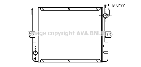 Radiator, racire motor IV2010 AVA QUALITY COOLING