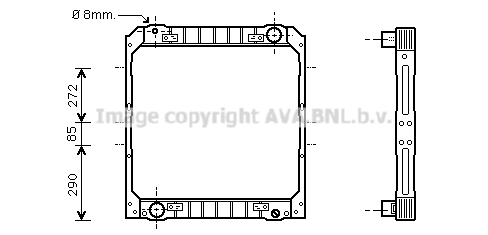 Radiator, racire motor IV2039 AVA QUALITY COOLING