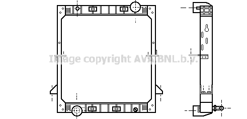 Radiator, racire motor IV2059 AVA QUALITY COOLING