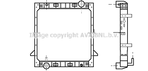 Radiator, racire motor IV2060 AVA QUALITY COOLING