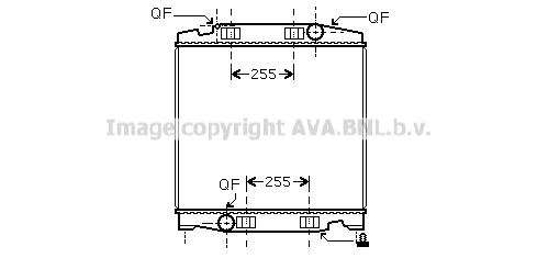 Radiator, racire motor IV2068 AVA QUALITY COOLING