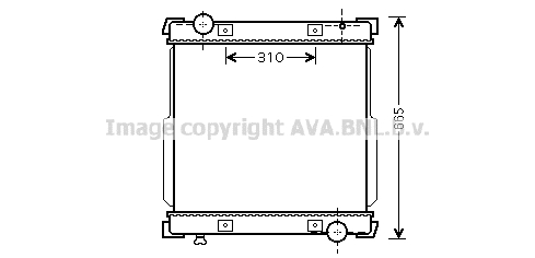 Radiator, racire motor IV2095 AVA QUALITY COOLING