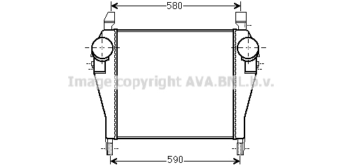 Intercooler, compresor IV4101 AVA QUALITY COOLING