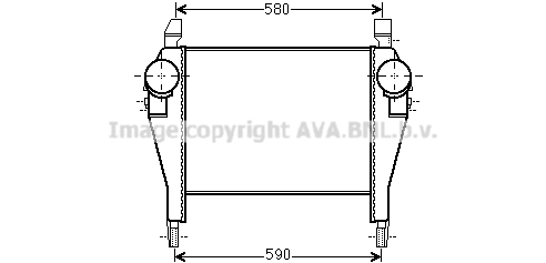 Intercooler, compresor IV4106 AVA QUALITY COOLING