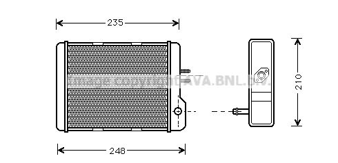 Schimbator caldura, incalzire habitaclu IV6032 AVA QUALITY COOLING