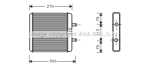 Schimbator caldura, incalzire habitaclu IV6048 AVA QUALITY COOLING