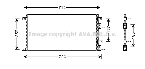 Condensator, climatizare IVA5058 AVA QUALITY COOLING